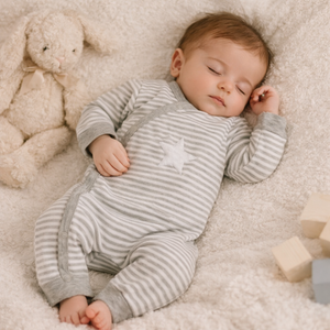 Pijama Cruzada en Algodón a Rayas para (Niño)
