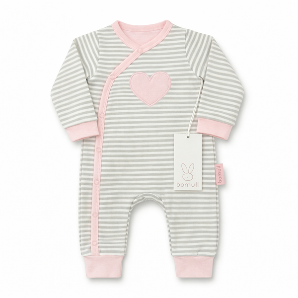 Pijama Cruzada en Algodón a Rayas para (Niña)